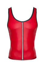 Tricou Regnes Fetish Planet wetlook cu bandă elastică roșu, mărimea S