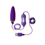 Ou vibrant Cony A Toys, silicon, violet, cu telecomandă, 7,6 cm