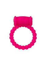 Inel vibrant pentru penis AToys din silicon, roz, 3,5 cm
