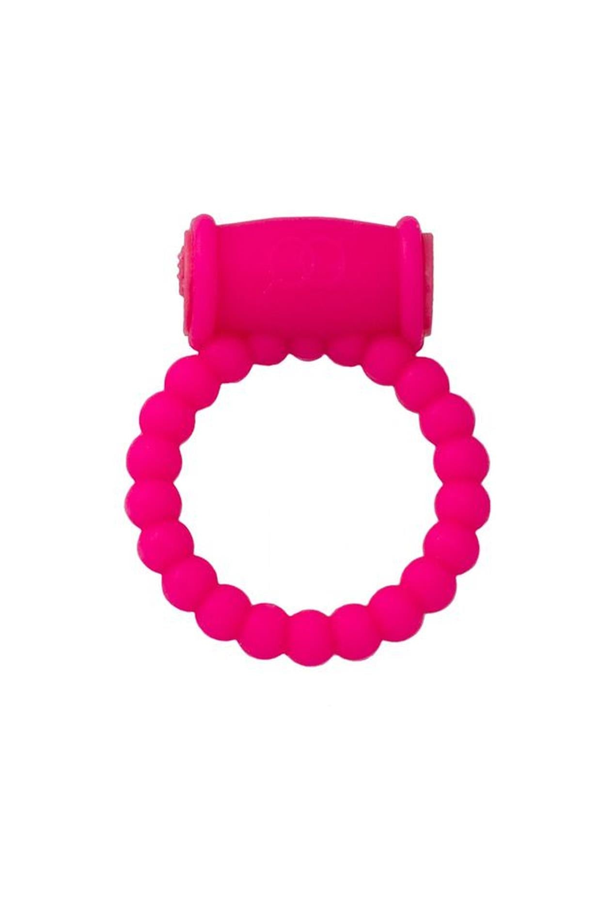 Inel vibrant pentru penis AToys din silicon, roz, 3,5 cm