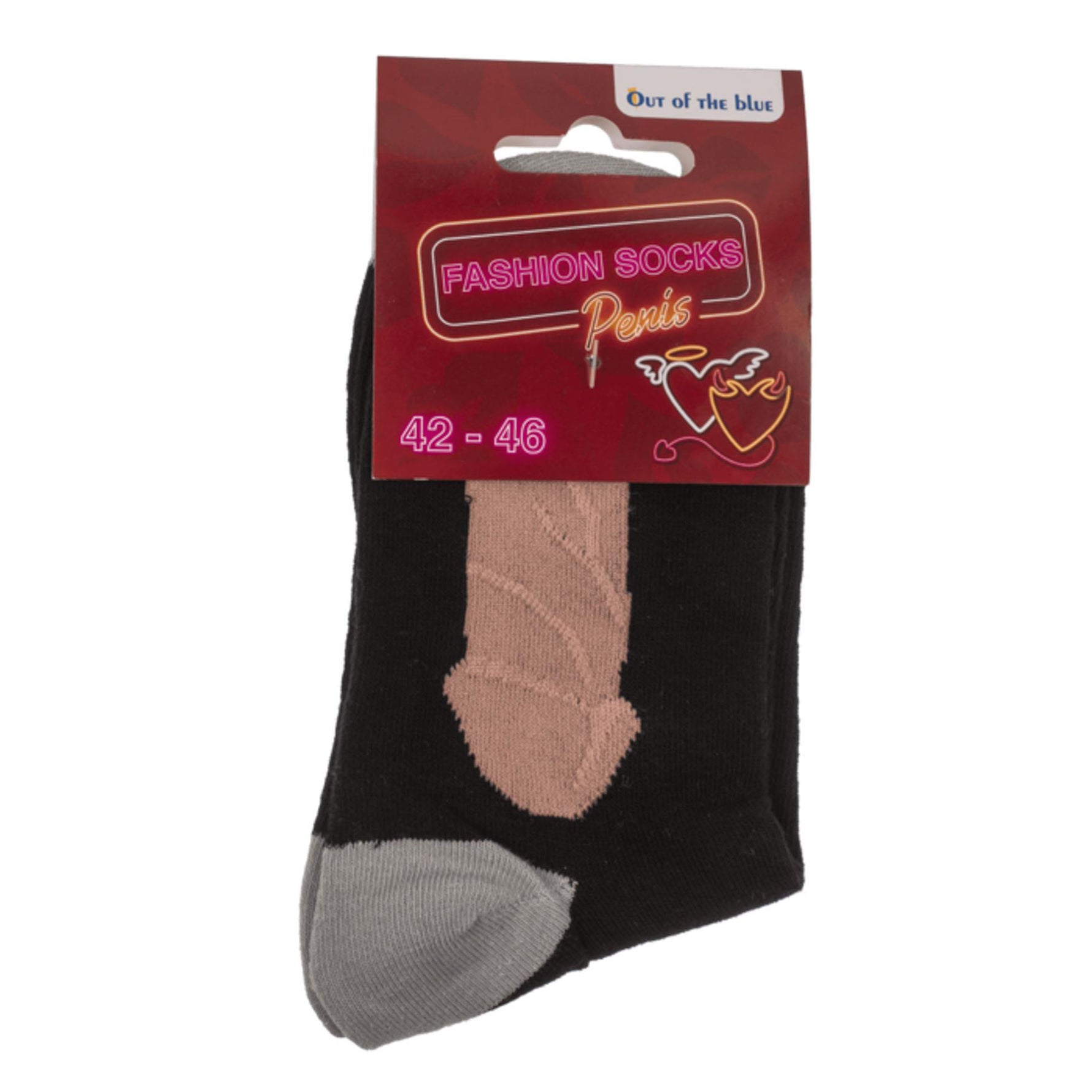 Șosete negre universale din bumbac pentru penis Hai să ne jucăm împreună