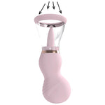 Pompă de sân și vulvă Sensual Pumped reîncărcabilă, roz