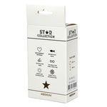 Dop anal din metal argintiu cu cristal M Star Collection 8,5 cm