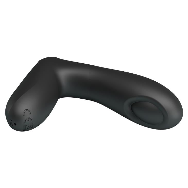 Vibrator anal Pretty Love Archenemy cu 12 pulsații, silicon, USB, negru
