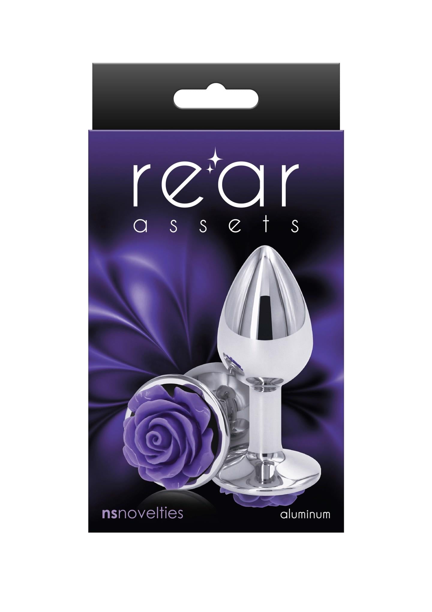 Dop anal din aluminiu NS Novelties, culoare violet, mic, 7,6 cm