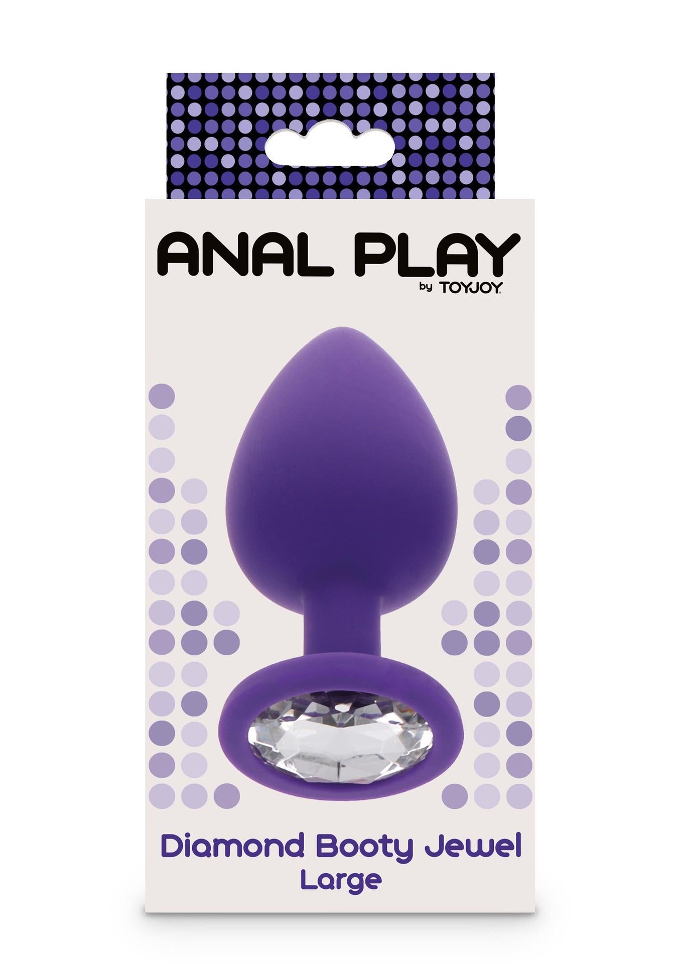 Plug anal Diamond Booty Jewel Crystal, violet, 9 cm