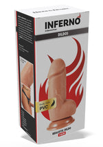 Dildo realist Inferno Hidden Desire din PVC, 14 cm, cu ventuză