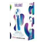 Dildo cu gel Valiant Alive, transparent, 16 cm