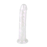 Dildo realist cu perle, 20 cm, cu ventuză