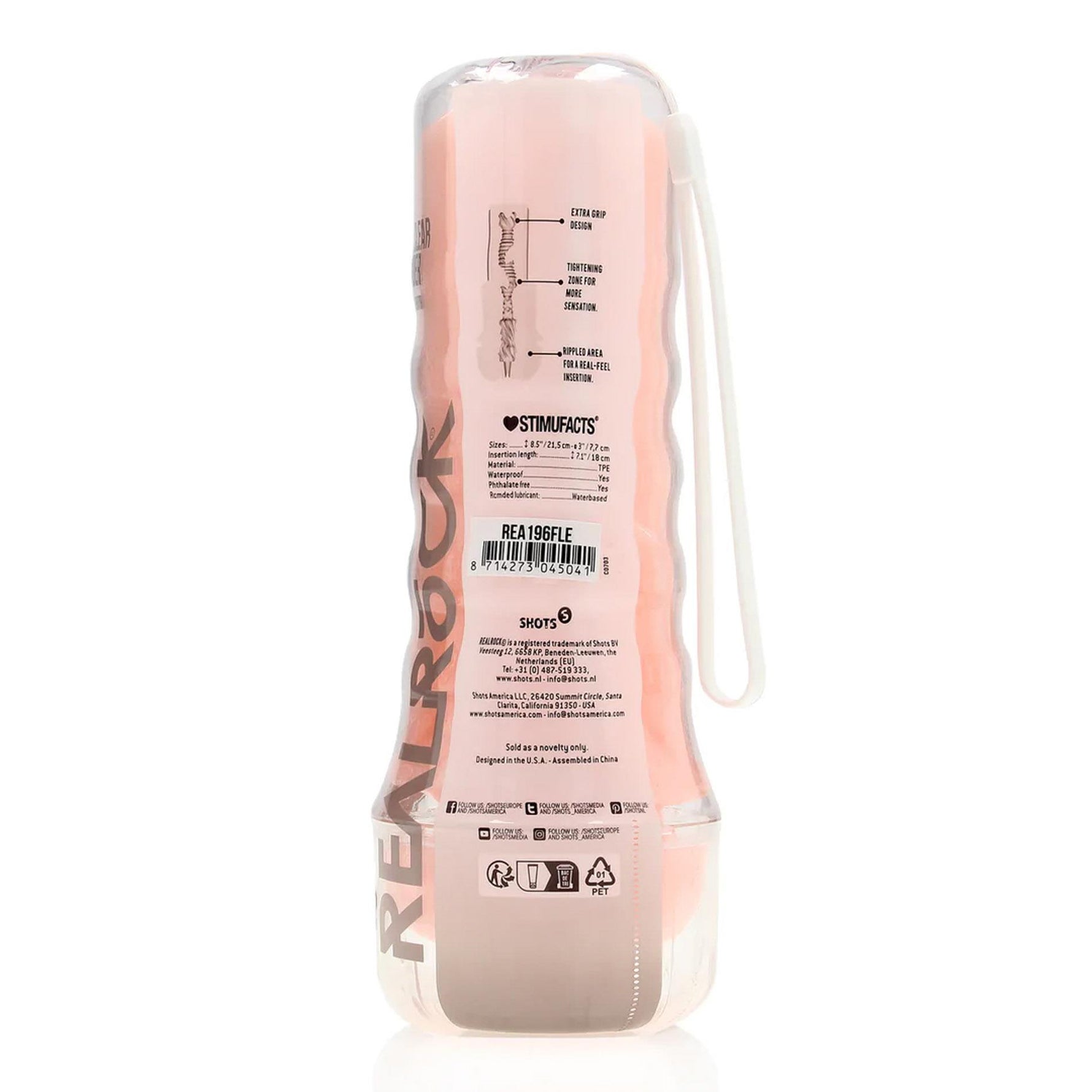 Masturbator vaginal RealRock Easy Rider Flesh TPE 21,5 cm