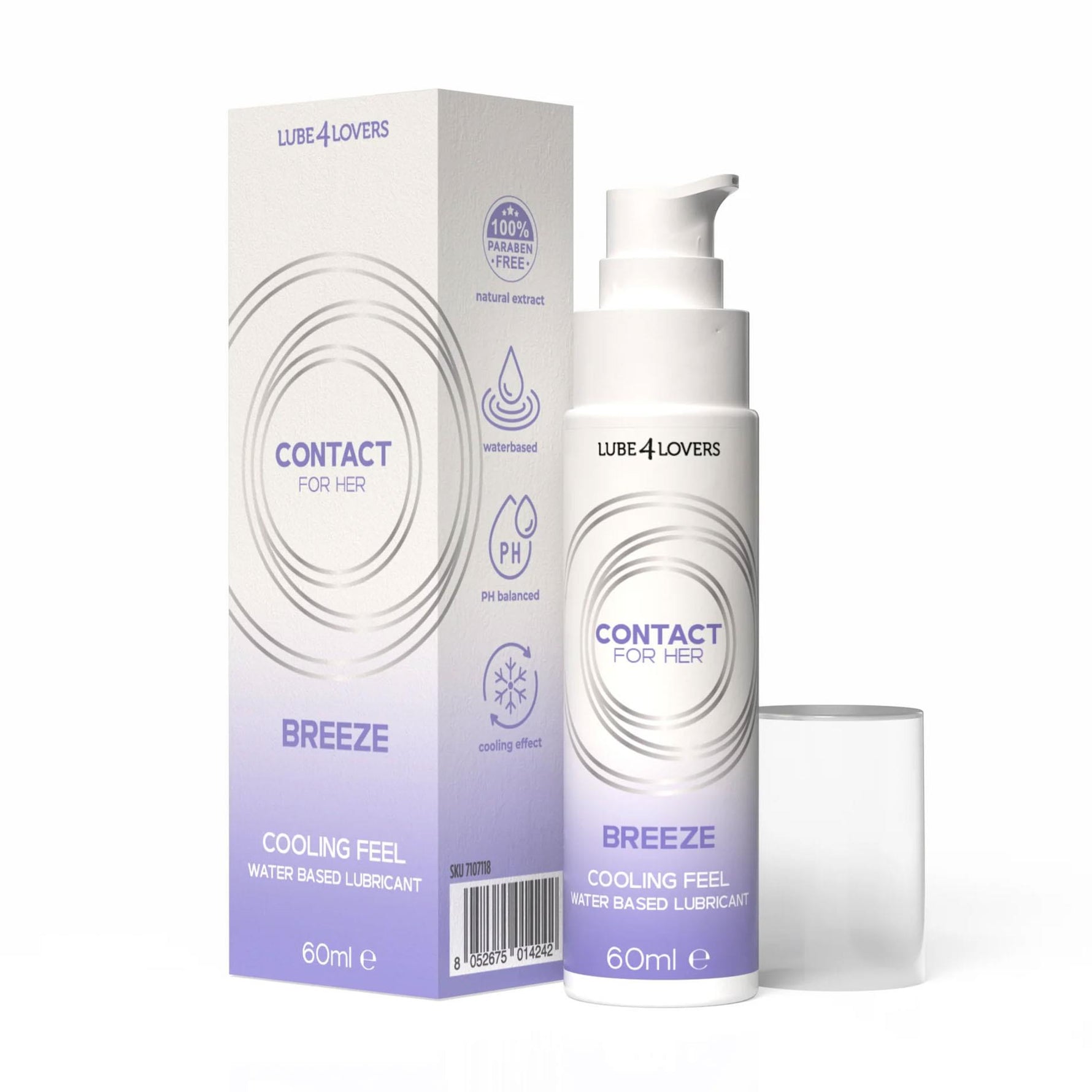 Lubrifiant Breeze Lube4lovers cu apă răcoritoare 60 ml