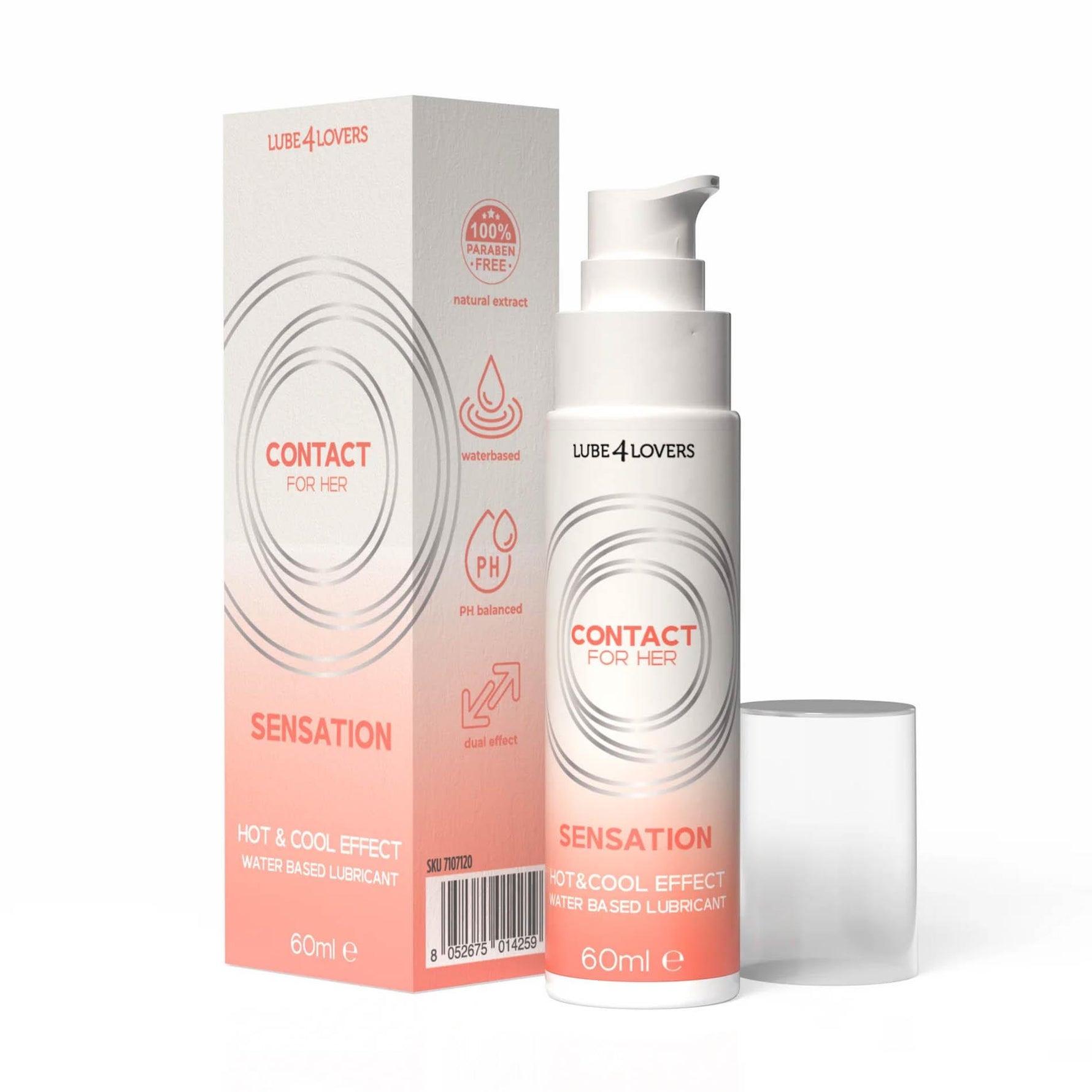 Lubrifiant vaginal Sensation cald și rece 60 ml Lube4lovers