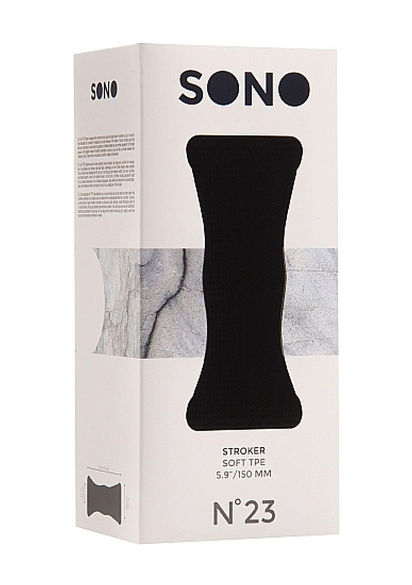 Masturbator Sono No.23 TPE Negru 15 cm