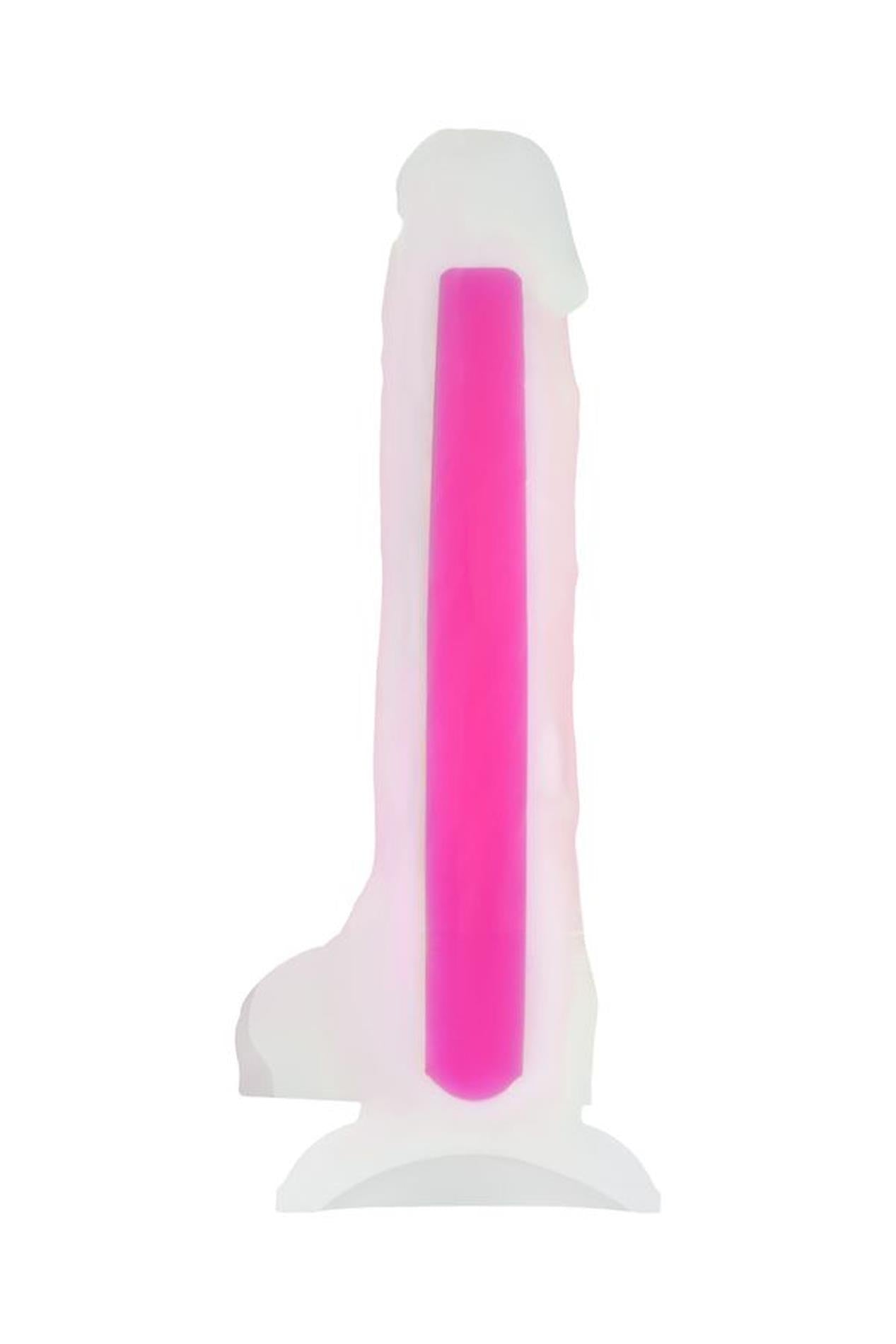 Dildo cu gel Peter Glow Beyond Pink Glow 16,5 cm
