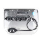 Dop anal gonflabil cu minge Levelz by Shots, silicon, negru