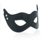 Mască BDSM Toyz4lovers neagră din piele ecologică 22 cm
