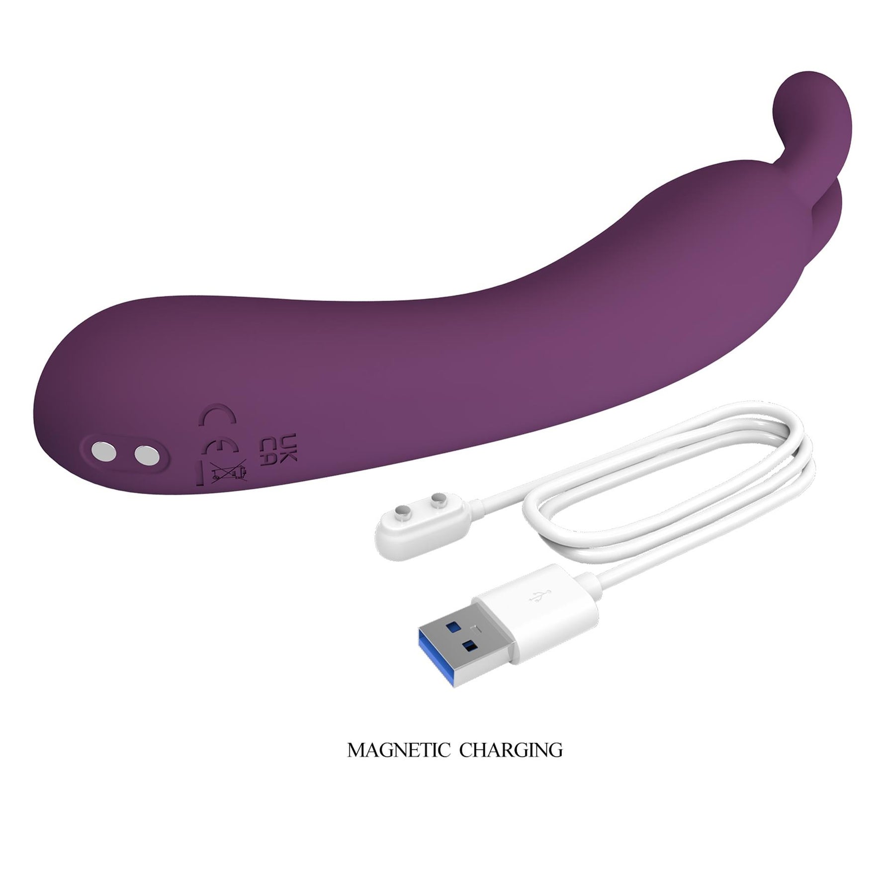 Vibrator Pretty Love DJ Rabbit din silicon pentru punctul G, 10 moduri, USB
