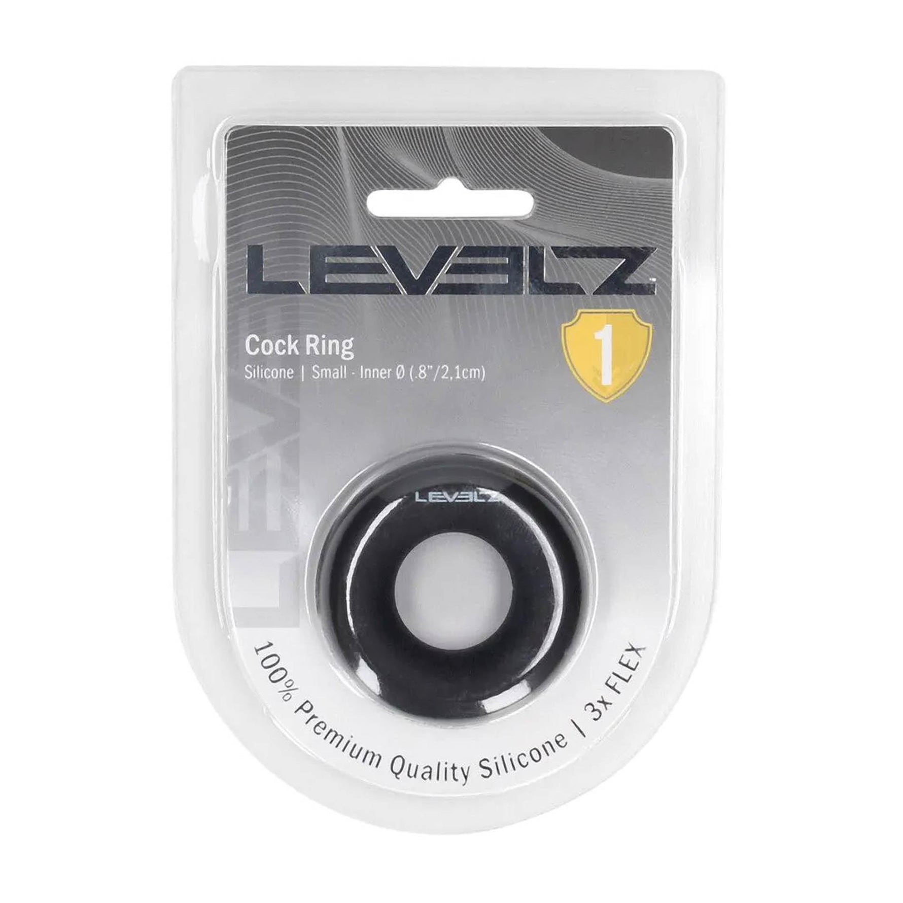 Inel pentru penis Levelz by Shots S din silicon, negru