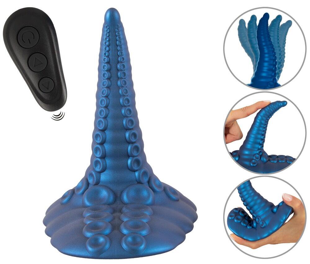 Vibrator cu pernă tentaculară Beasty Cocks, silicon, cu telecomandă USB