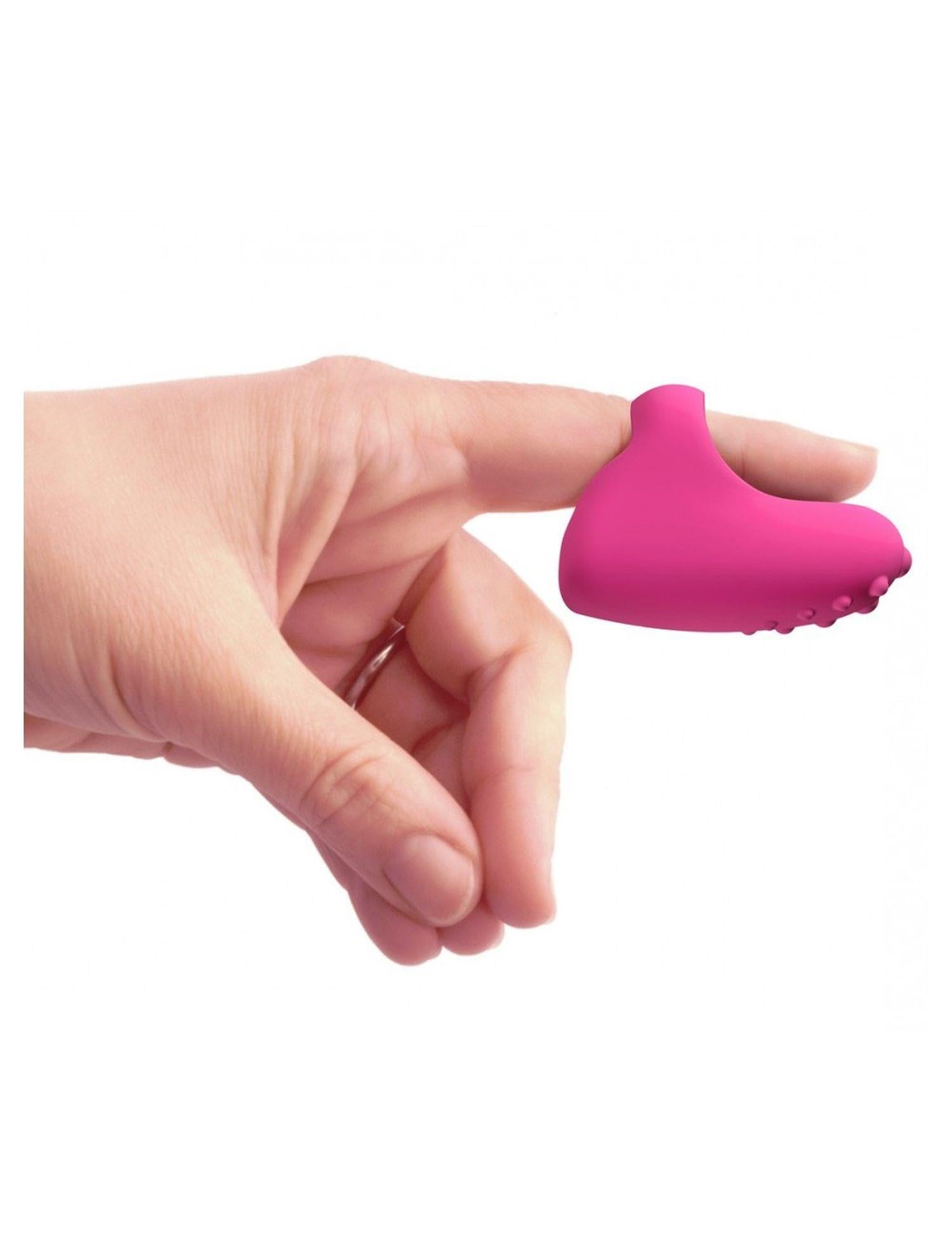 Vibrator deget Dorcel Magic Finger din silicon, roz, USB