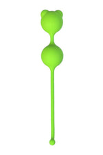 Bile vaginale din silicon A Toys Meeko verzi 16 cm