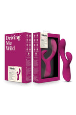 Vibrator USB Iepuraș din silicon Blush Quinn Burgundy 23 cm