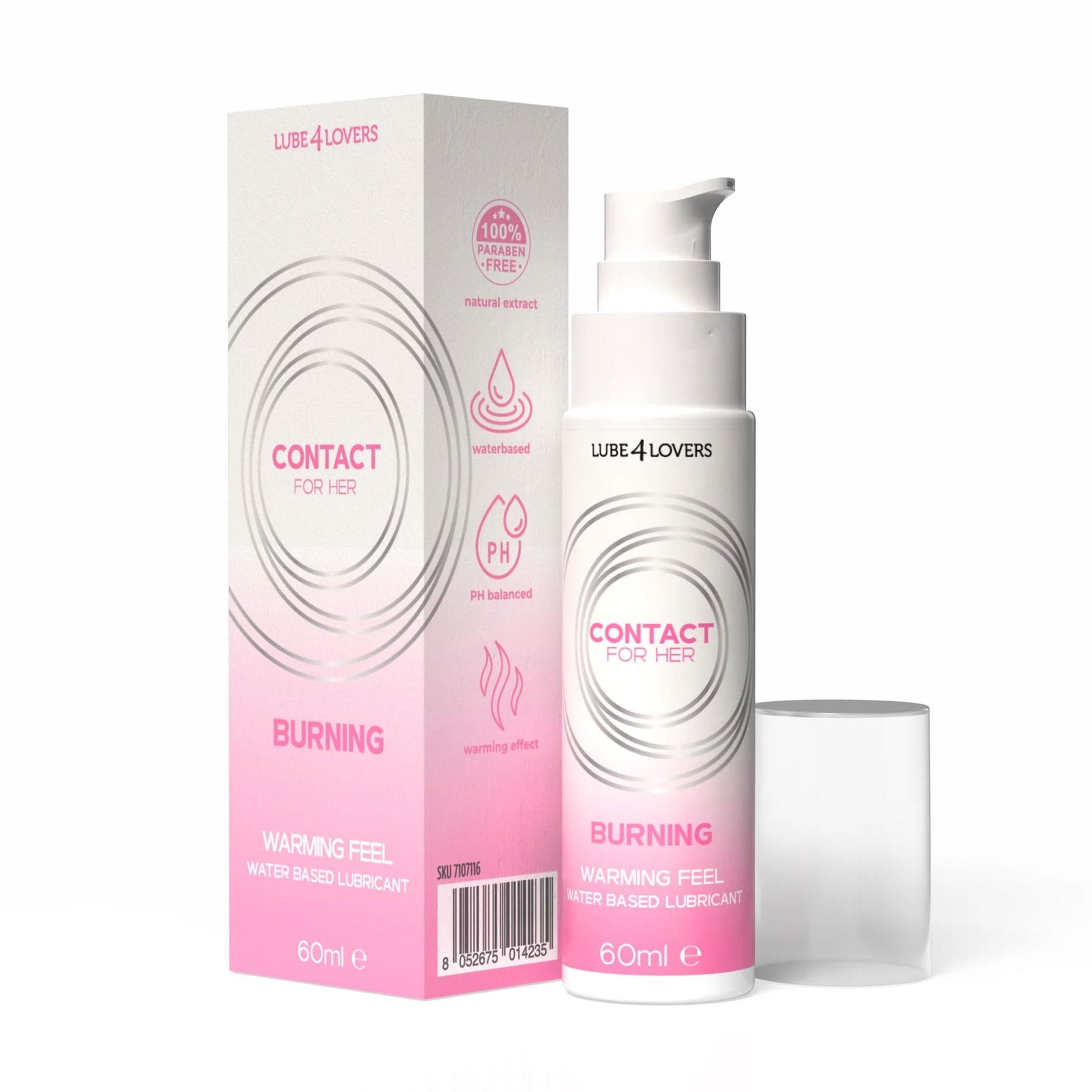 Lubrifiant vaginal pe bază de apă Lube4lovers 60 ml, încălzitor