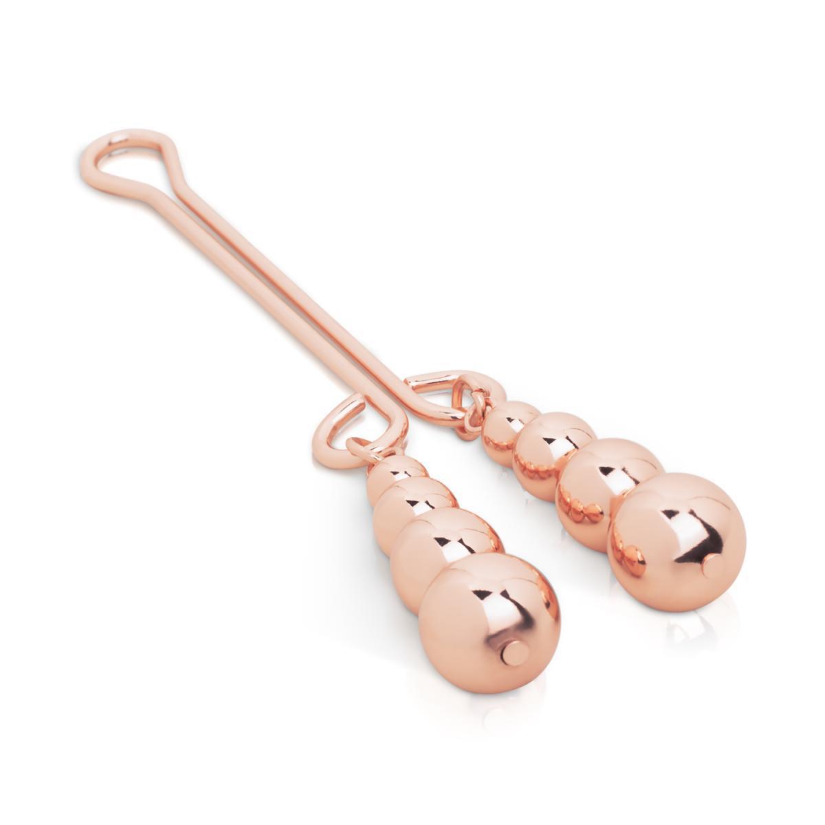 Clemă clitorală Rosy Gold cu greutate subtilă