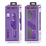 Vibrator Pretty Love din silicon cu formă de iepuraș, 14 funcții, USB