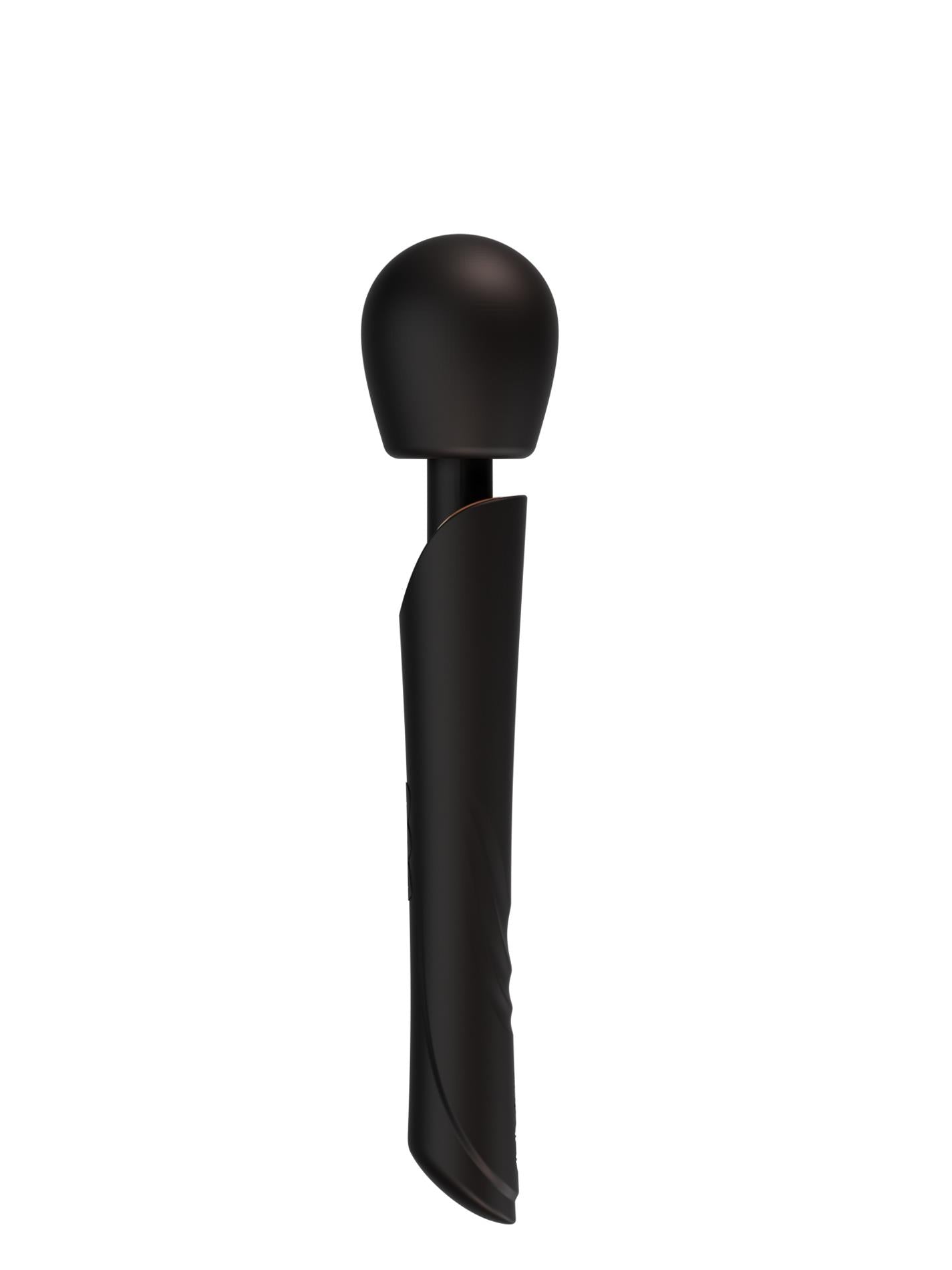 Masaj vibrant Perfect Wand din silicon, negru, USB