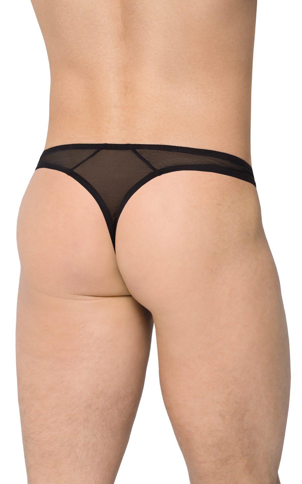 Tanga bărbătească cu croială SoftLine 4518 negru M/L
