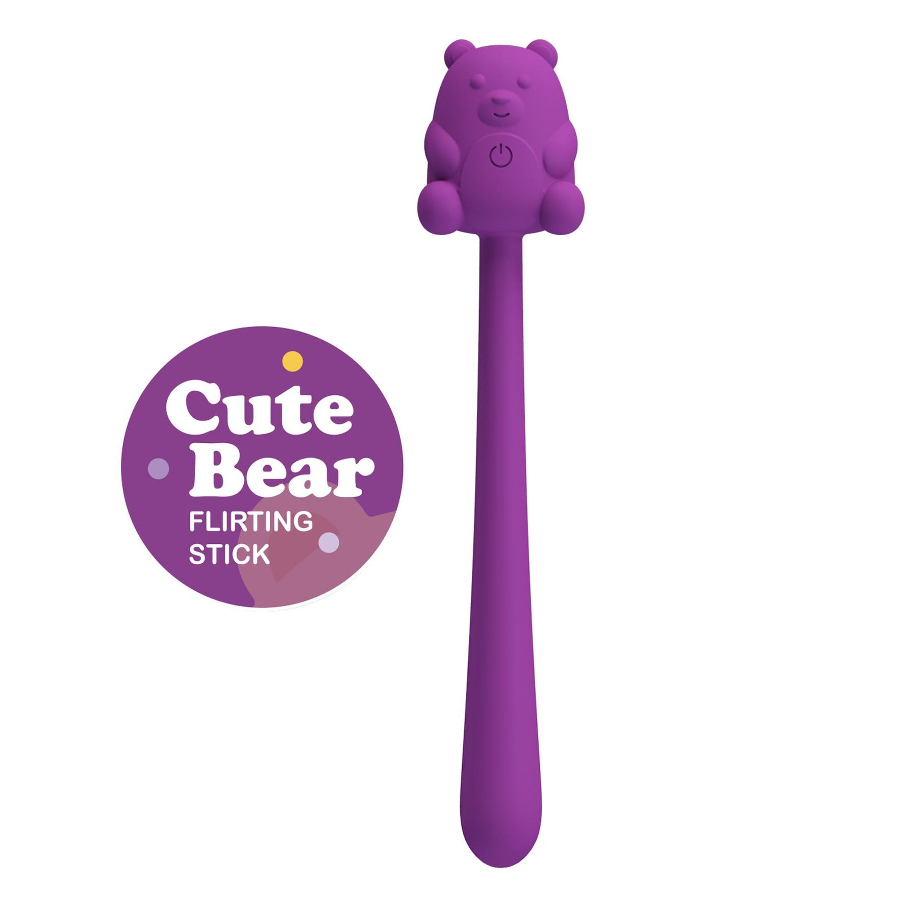 Stimulator clitoridian din silicon Pretty Love Cute Bear, cu 7 vibrații, USB