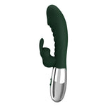 Vibrator Pretty Love Bunny cu motor dublu, silicon, USB