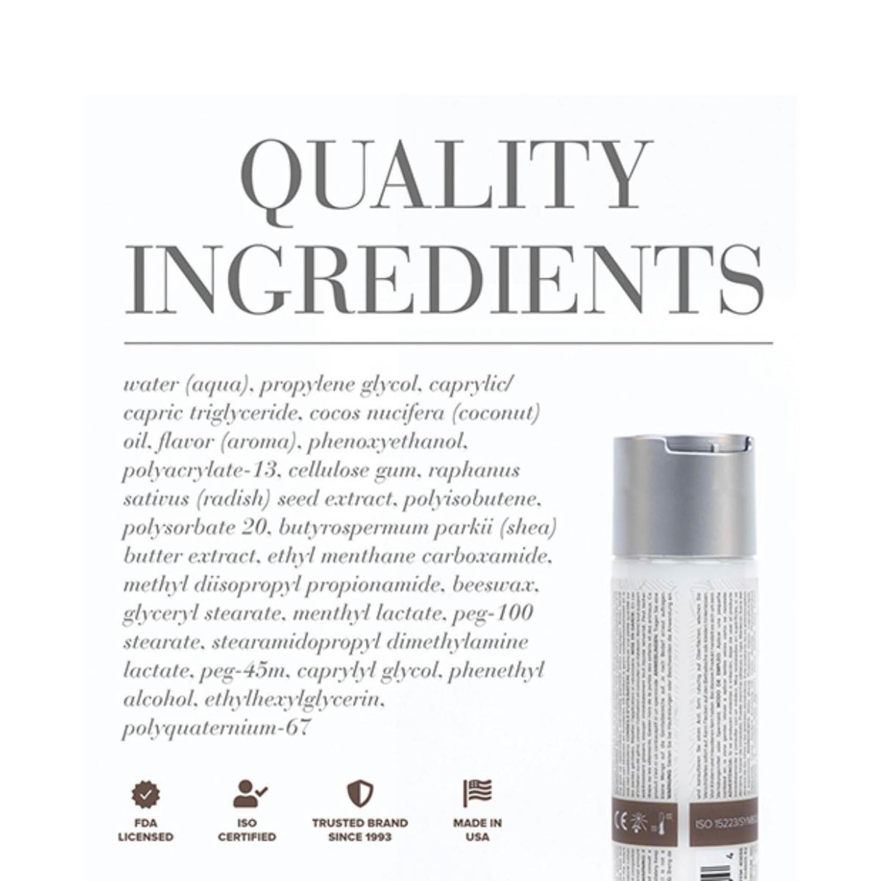Lubrifiant hibrid cu aromă de cocos JO 60 ml alb