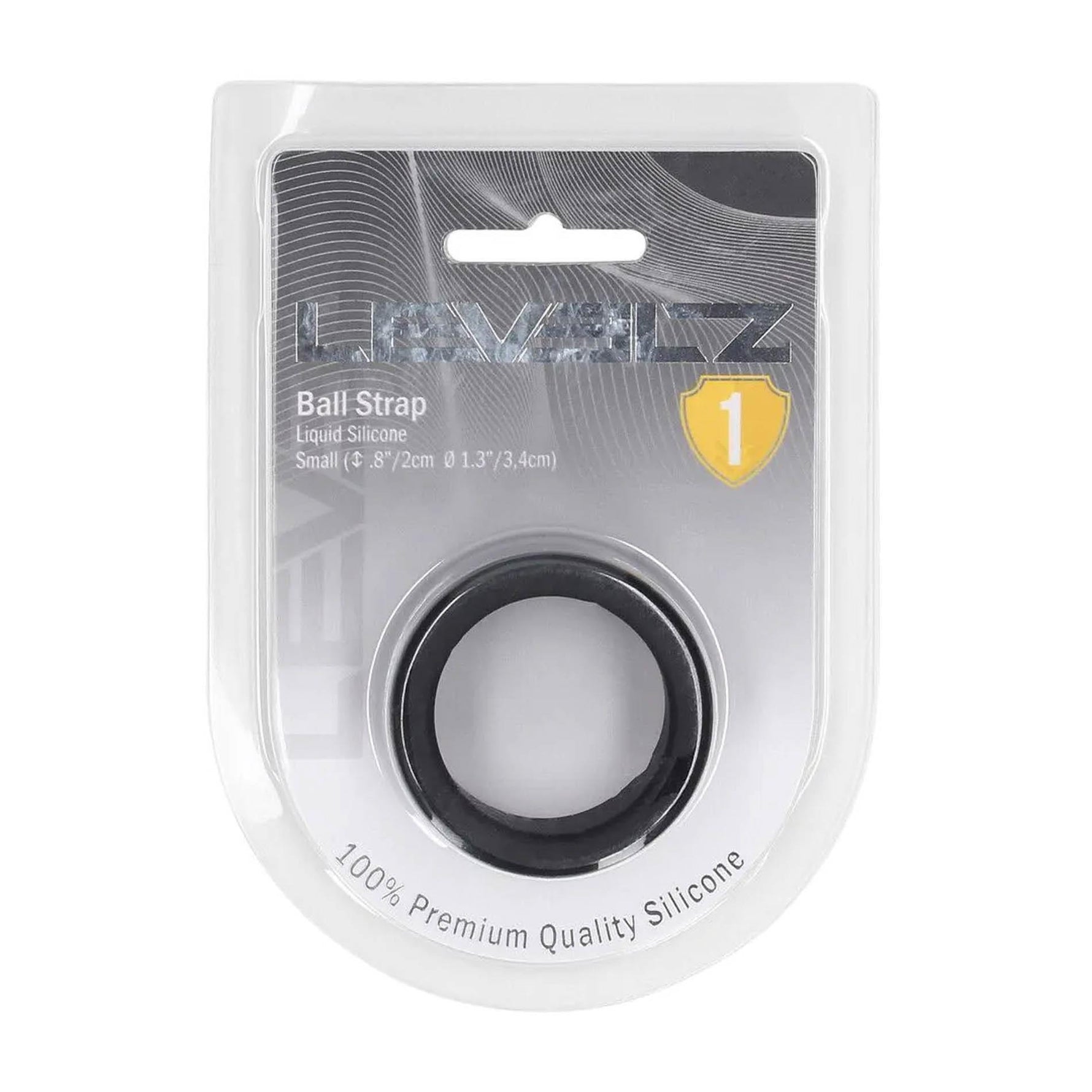 Levelz S Dispozitiv de întindere a testiculelor din silicon 34 mm, negru
