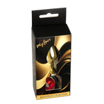 Bijuterii anale din oțel MyLove Toys cu diamant roșu 7 cm