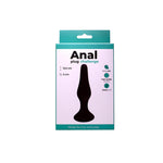 Dop anal din silicon Fantasy negru mare 12,5 cm