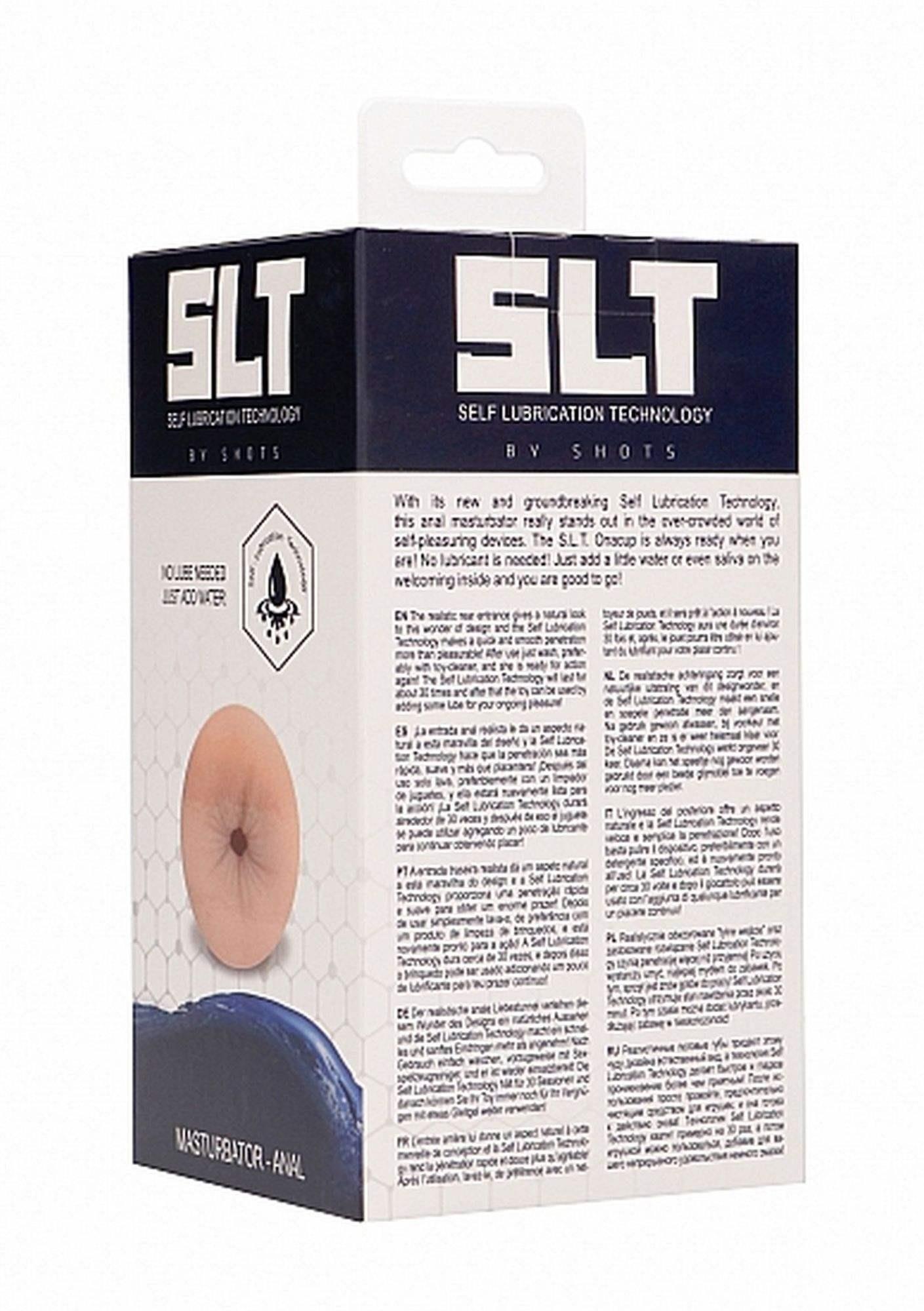 Masturbator anal autolubrifiant SLT, TPE de culoarea pielii