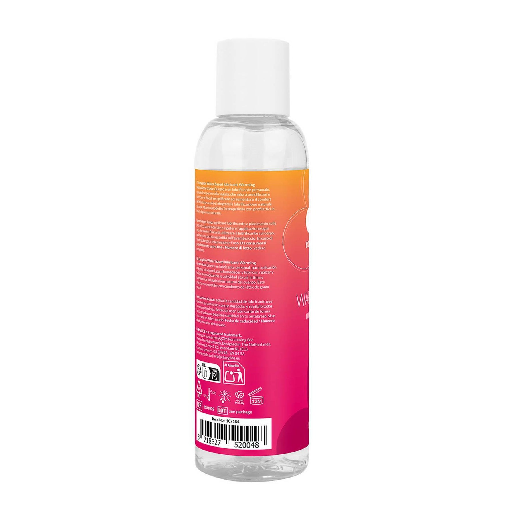 Lubrifiant anal cu încălzire pe bază de apă EasyGlide 150 ml