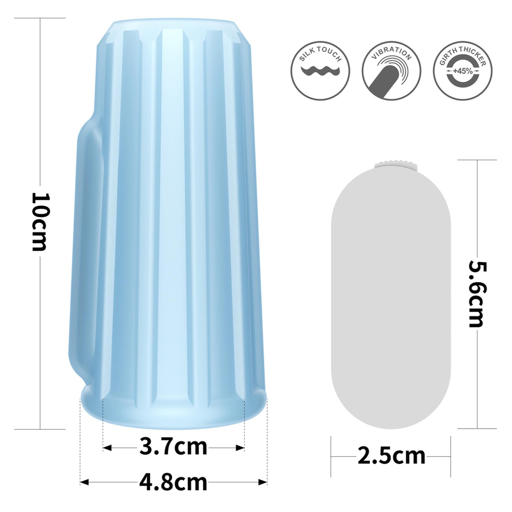 Inel vibrant Lovetoy cu mărire de 10 cm