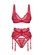 Set lenjerie intimă Obsessive Cupide Desir roșu L/XL