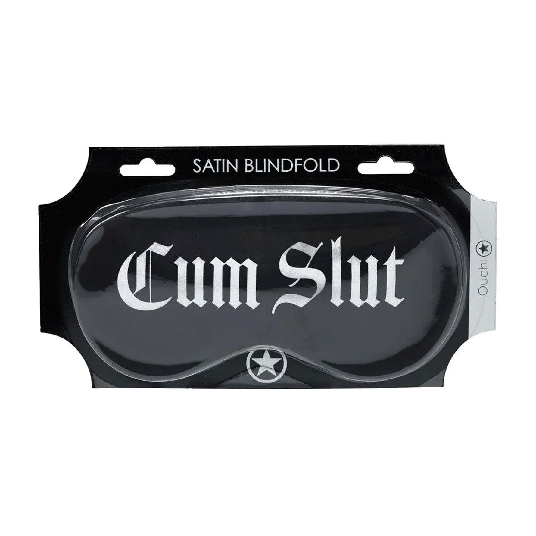 Mască Ouch! din satin cu imprimeu
