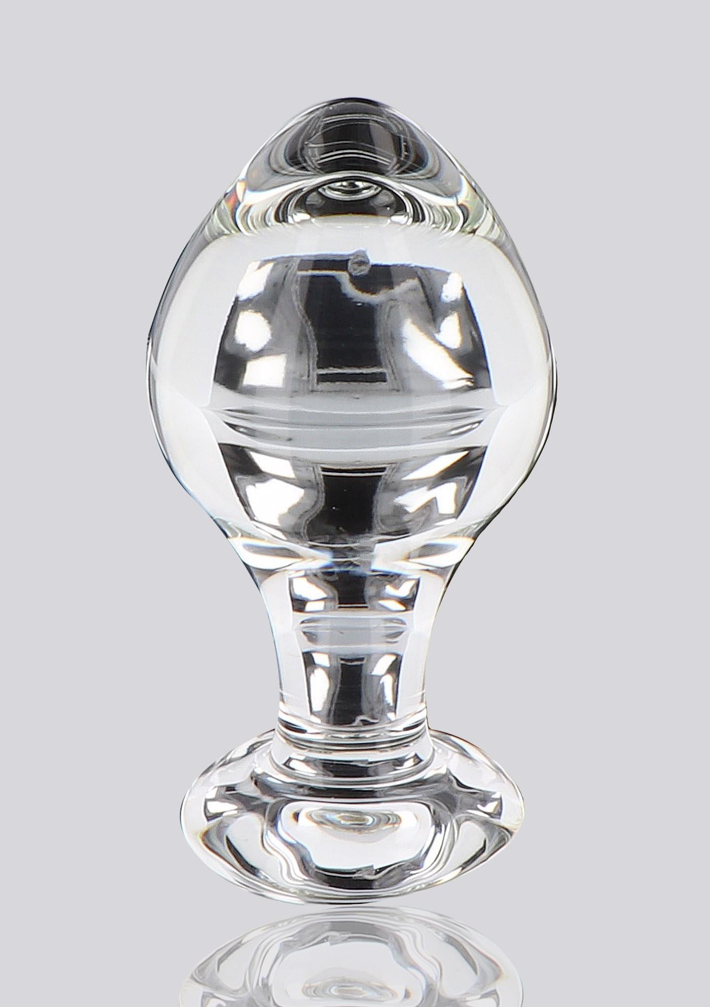 Dop anal din sticlă ToyJoy Brilliant Star, transparent, 9 cm