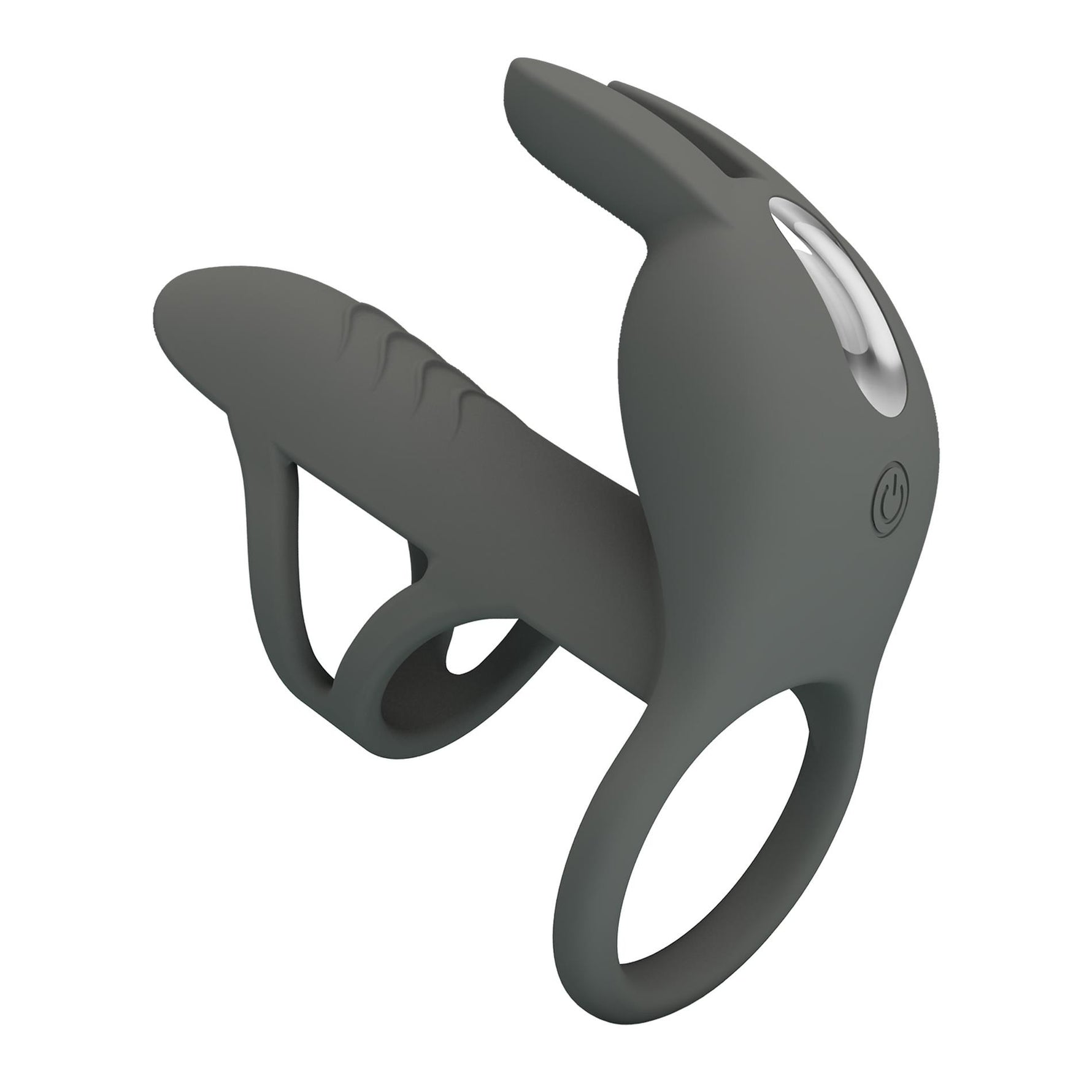 Inel vibrator Pretty Love Master din silicon, cu USB, 4 cm