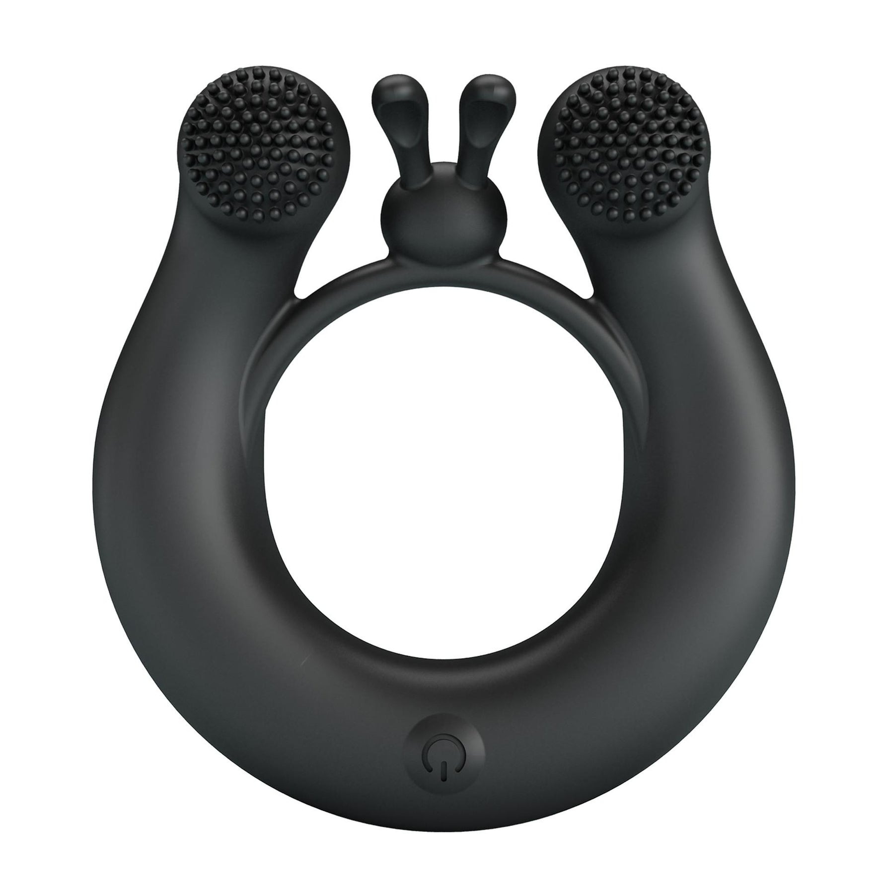Inel pentru penis Dahlia Pretty Love din silicon, 12 moduri de vibrație