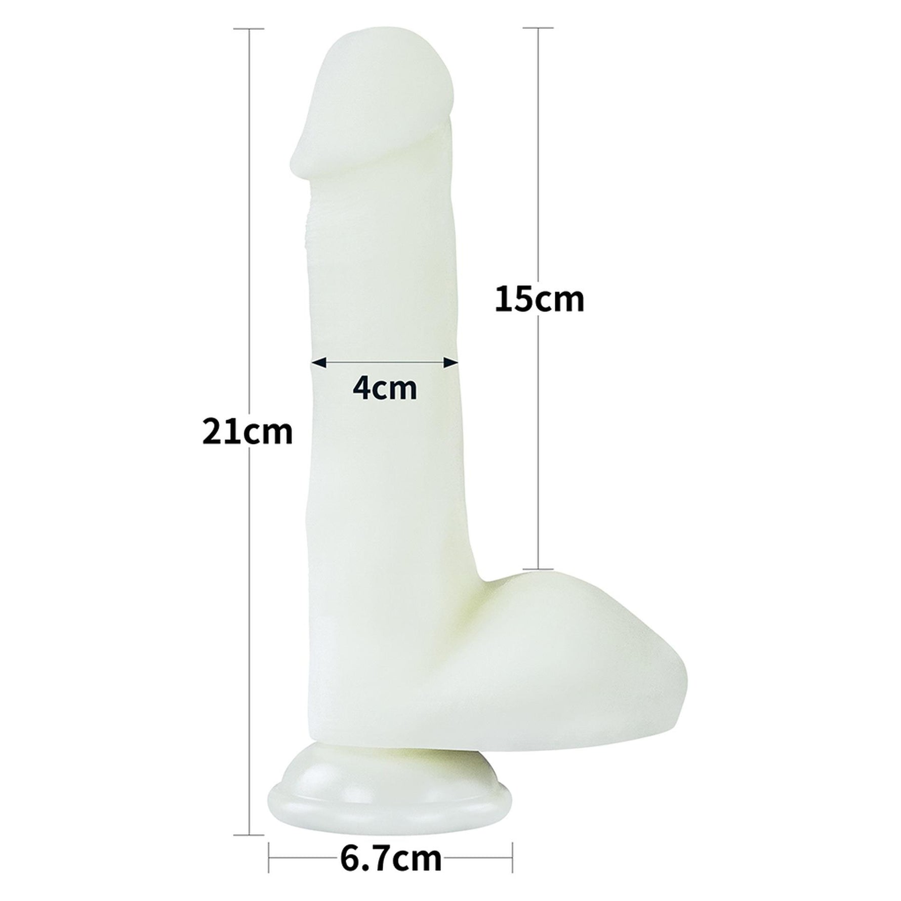 Dildo strălucitor din silicon Lovetoy Lumino Play 20 cm