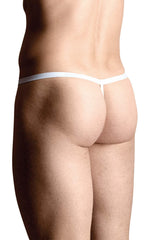 Tanga SoftLine cu rață de pluș, alb, mărime M/L