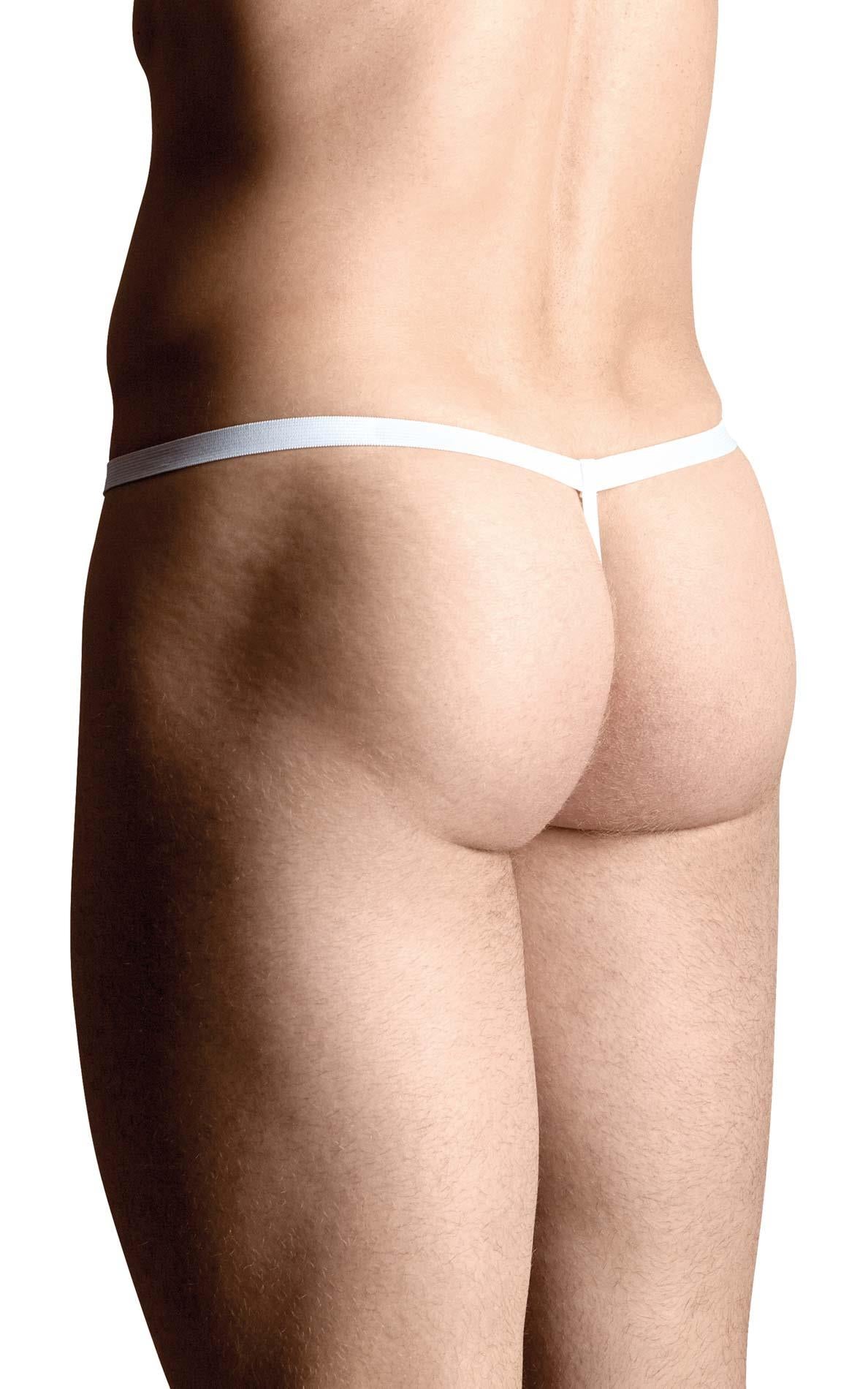Tanga SoftLine cu rață de pluș, alb, mărime M/L