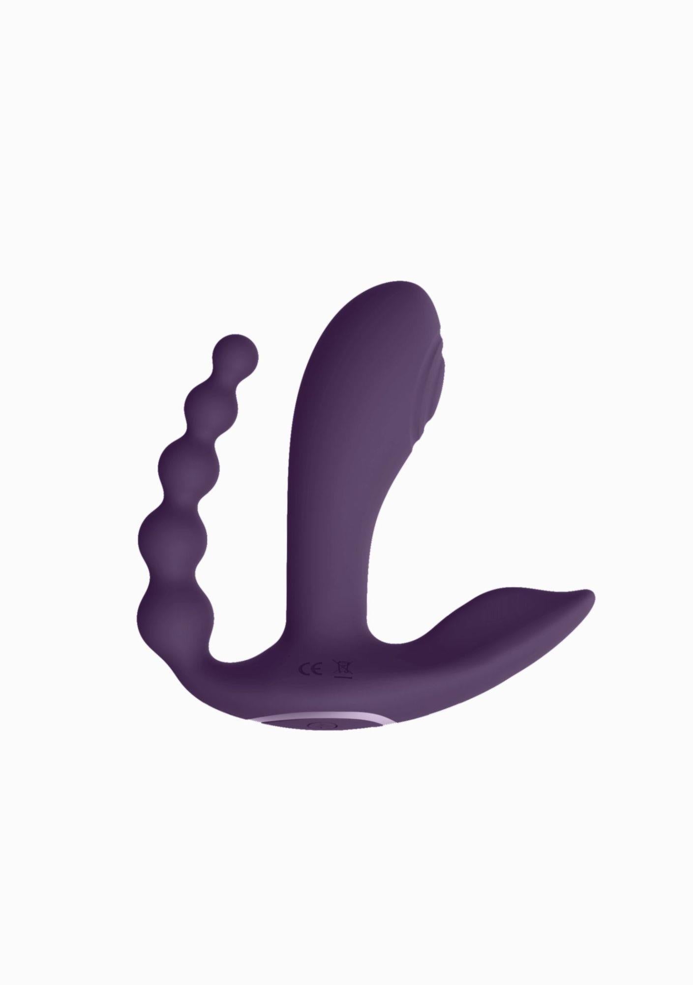 Vibrator anal Kata Vive violet cu telecomandă USB