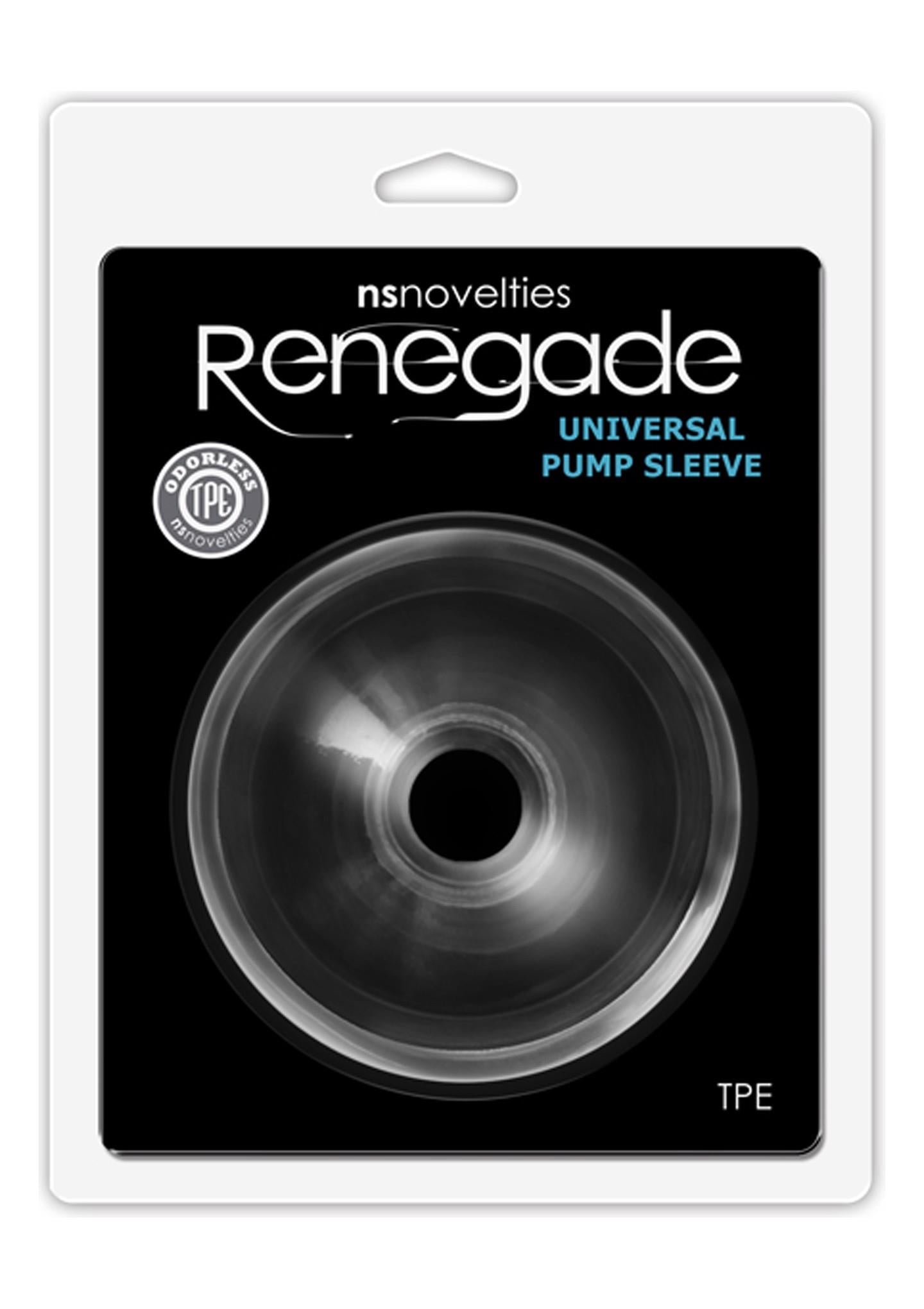 Garnitură universală pentru pompă NS Novelties, TPE transparent, 7,6 cm